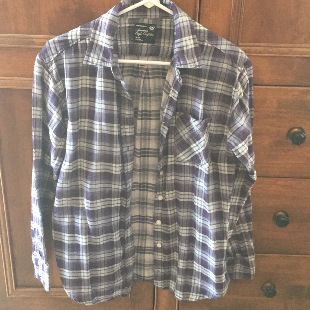 Plaid long sleeve shirt